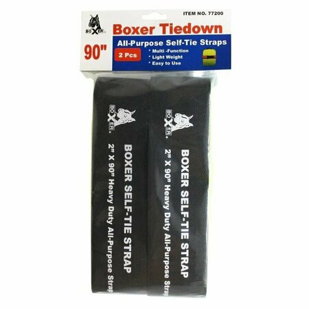 BOXER TOOLS Tool Premium 2-Piece hook and loop Luggage Straps RED 77200R